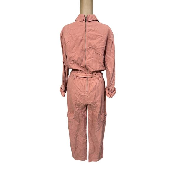 Alice + Olivia Classics Linen Blend Sleeve Jumpsuit - Picture 3 of 6